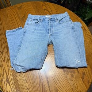 Agolde Distressed Button Fly Jeans Size 29